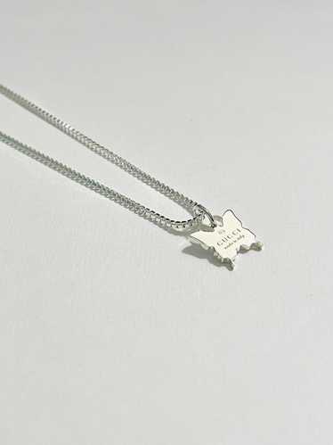 Gucci Gucci .925 Silver Butterfly Pendant on Chai… - image 1