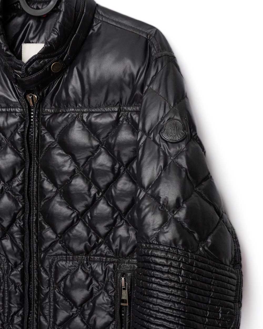 Moncler Vintage Moncler Biker Black Logo Down Puf… - image 3