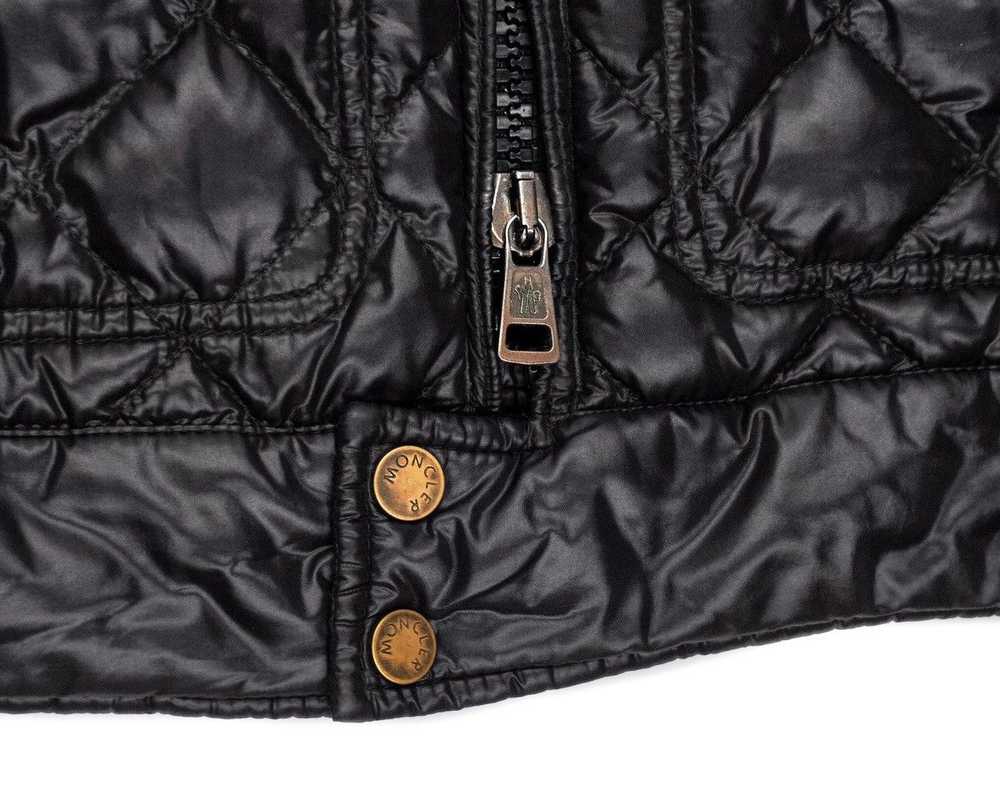 Moncler Vintage Moncler Biker Black Logo Down Puf… - image 8