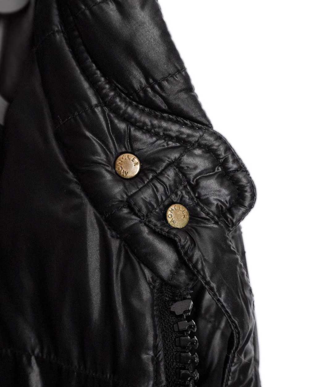 Moncler Vintage Moncler Biker Black Logo Down Puf… - image 9