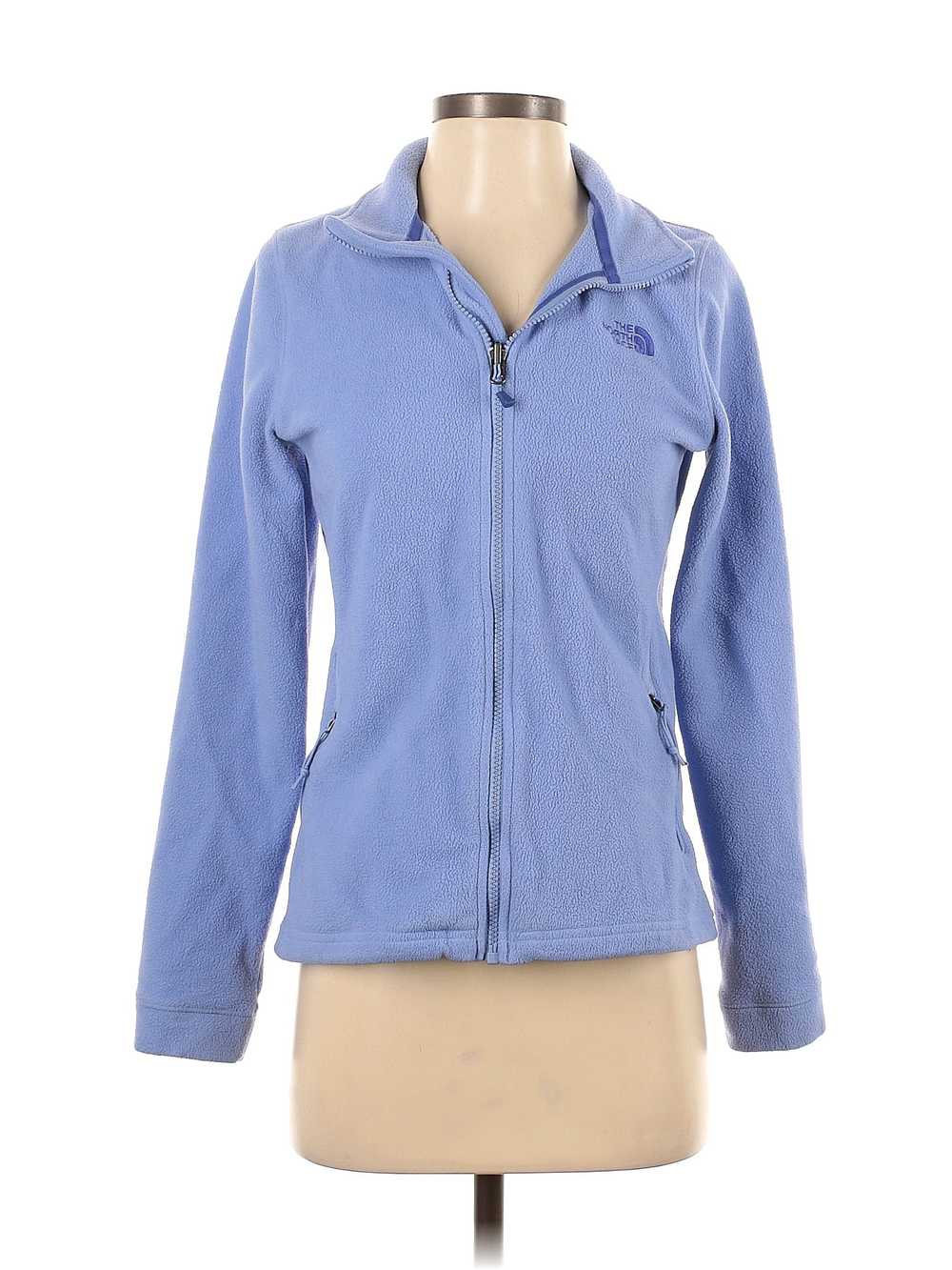 The North Face Women Blue Track Jacket S - image 1