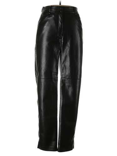 Wilfred Women Black Faux Leather Pants 10 - image 1