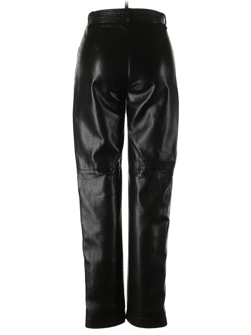 Wilfred Women Black Faux Leather Pants 10 - image 2