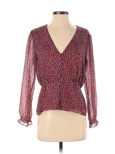 Madewell Women Red Long Sleeve Blouse S - image 1