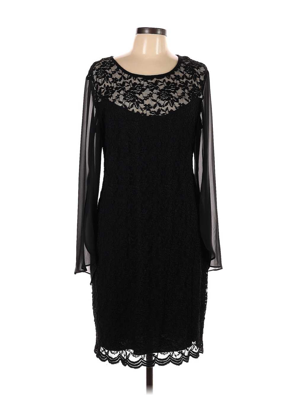 Connected Apparel Women Black Cocktail Dress 12 - image 1