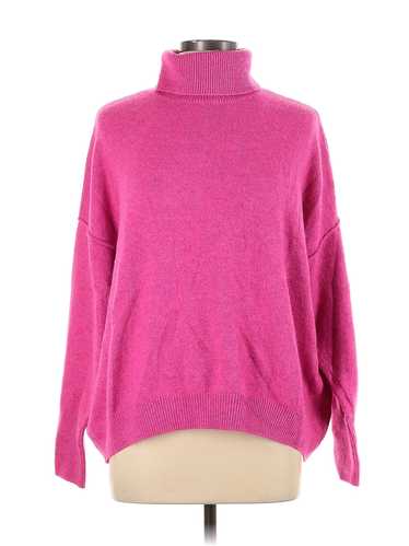 Vince Camuto Women Pink Turtleneck Sweater L