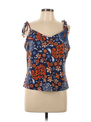 Sigrid Olsen Women Orange Sleeveless Blouse L