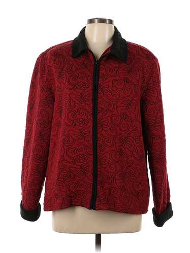 Alfred Dunner Women Red Jacket 16