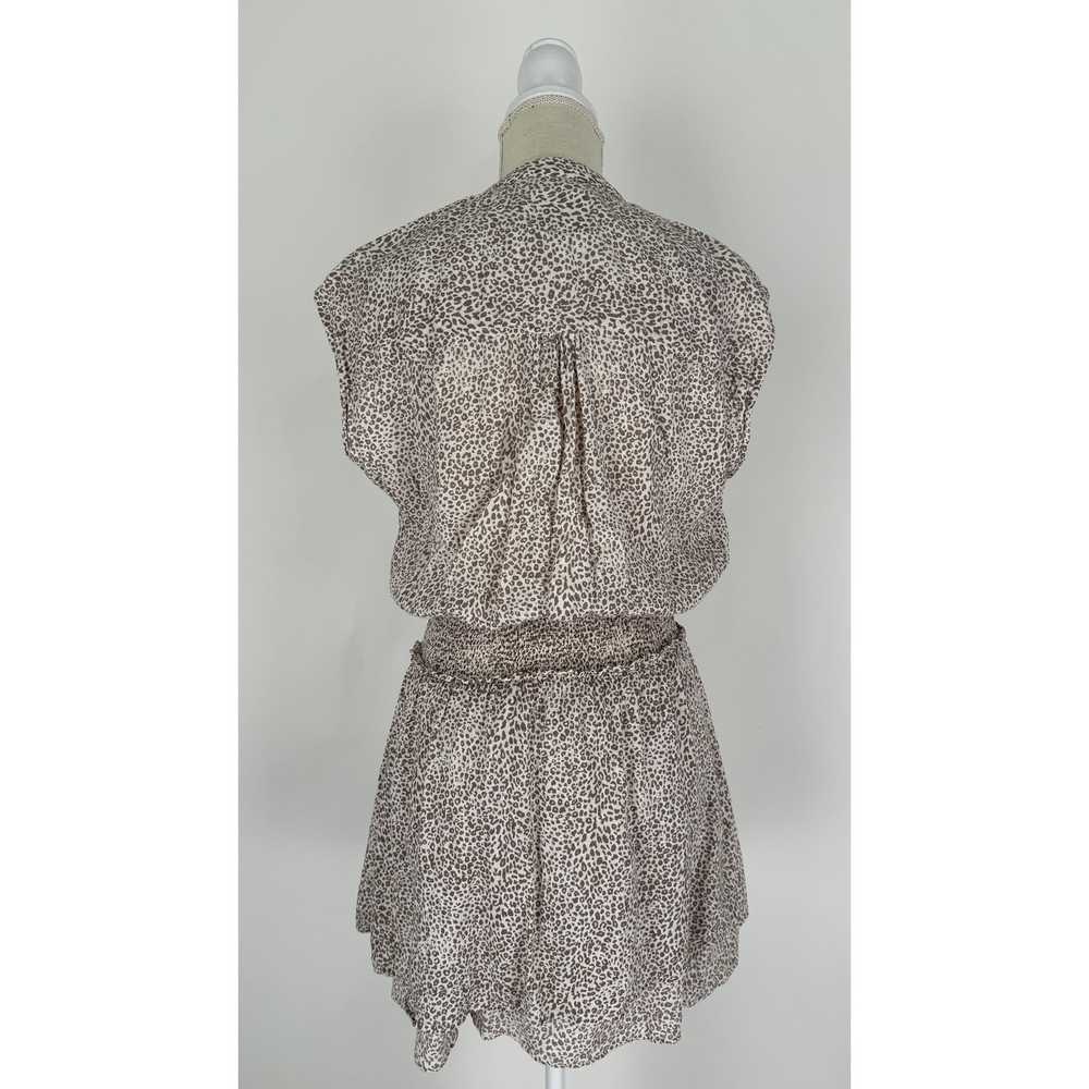 Rails Angelina Linen Blend Mini Dress Sand Cheeta… - image 9