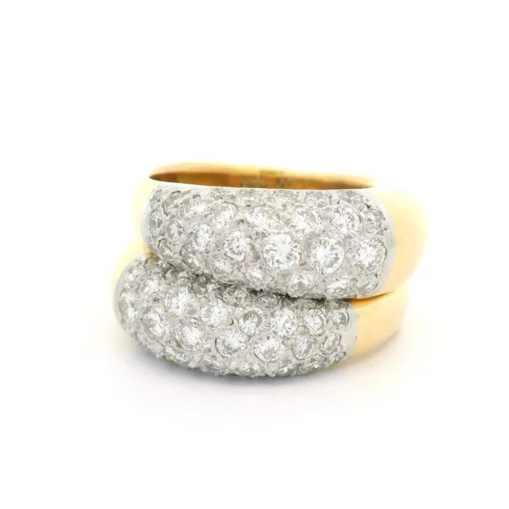 18k Yellow Gold & Platinum 1.75ctw Diamond Polish… - image 2