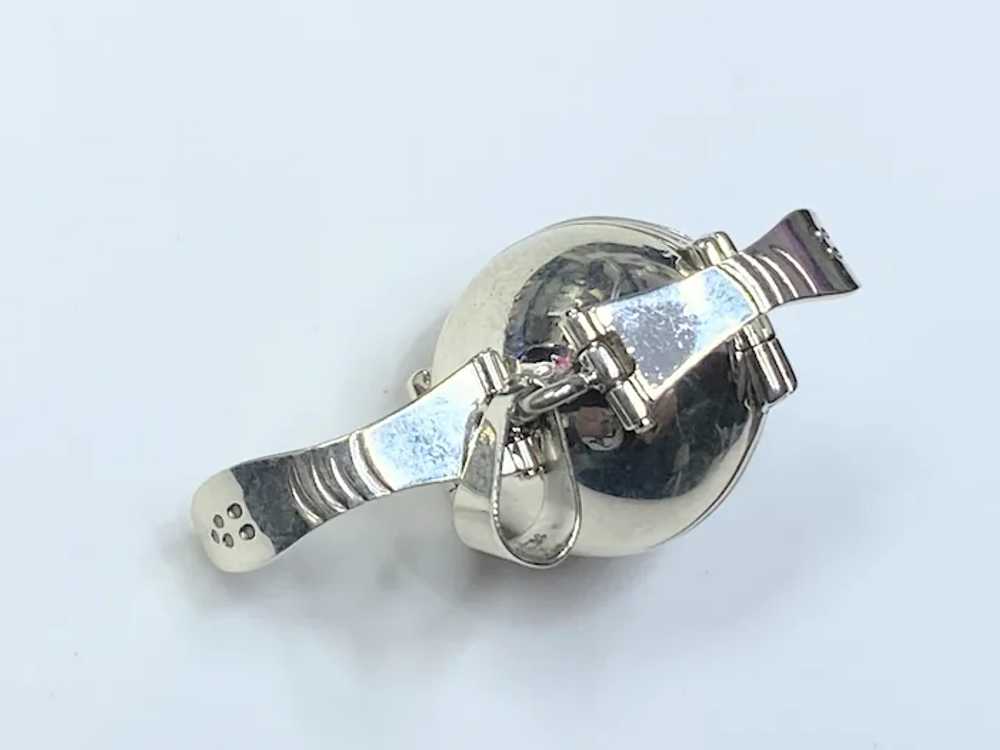 Sterling 925  Ball Orb Six Photos Folding Locket … - image 3