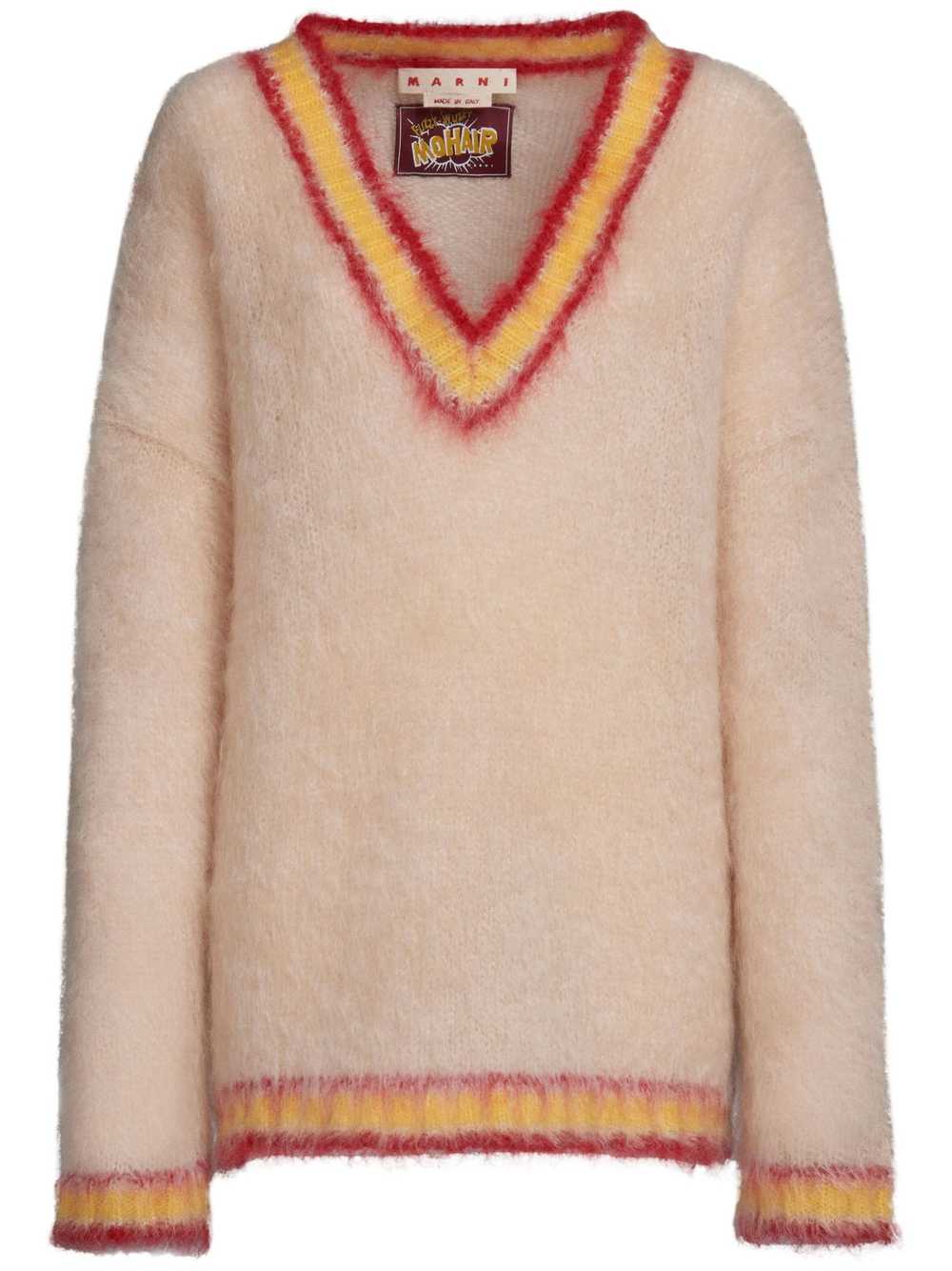 Marni o1w1db10824 Mohair-blend Sweater in Multico… - image 1