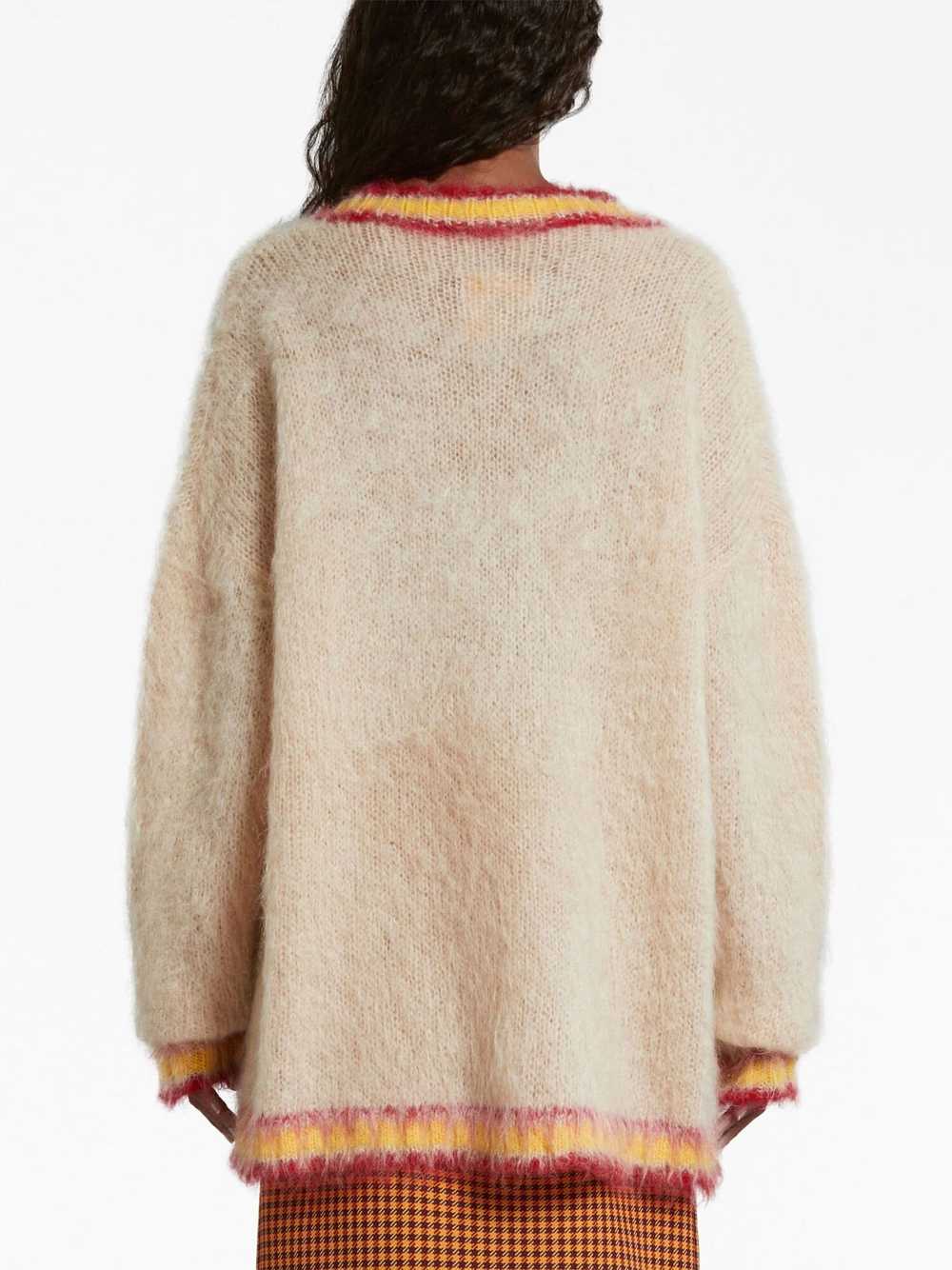 Marni o1w1db10824 Mohair-blend Sweater in Multico… - image 3