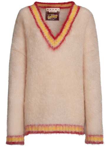 Marni o1w1db10824 Mohair-blend Sweater in Multicol