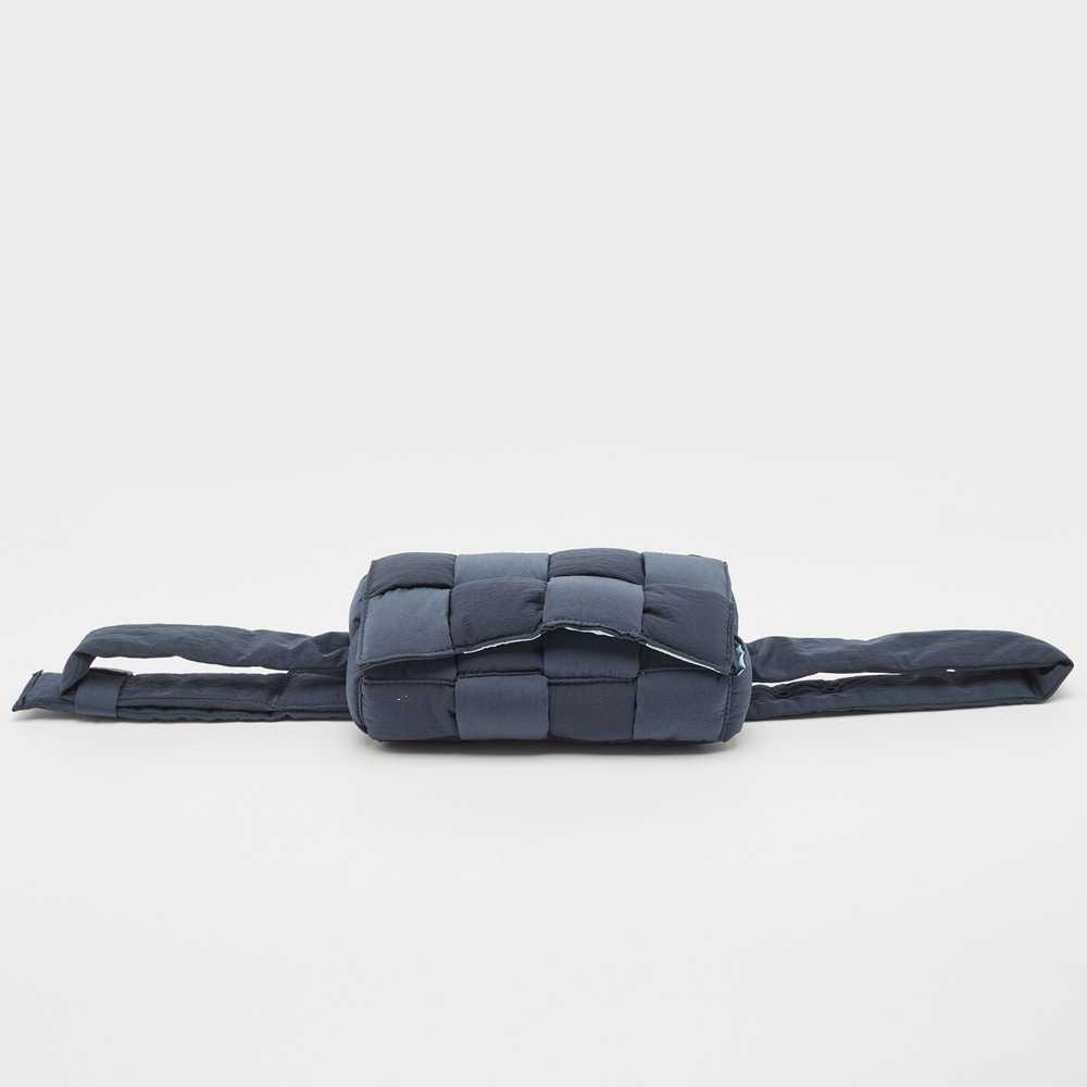 Bottega Veneta Navy Blue Padded Tech Fabric Casse… - image 4