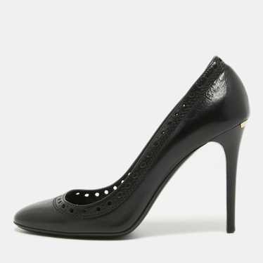 Burberry Black Brogue Leather Pumps - image 1