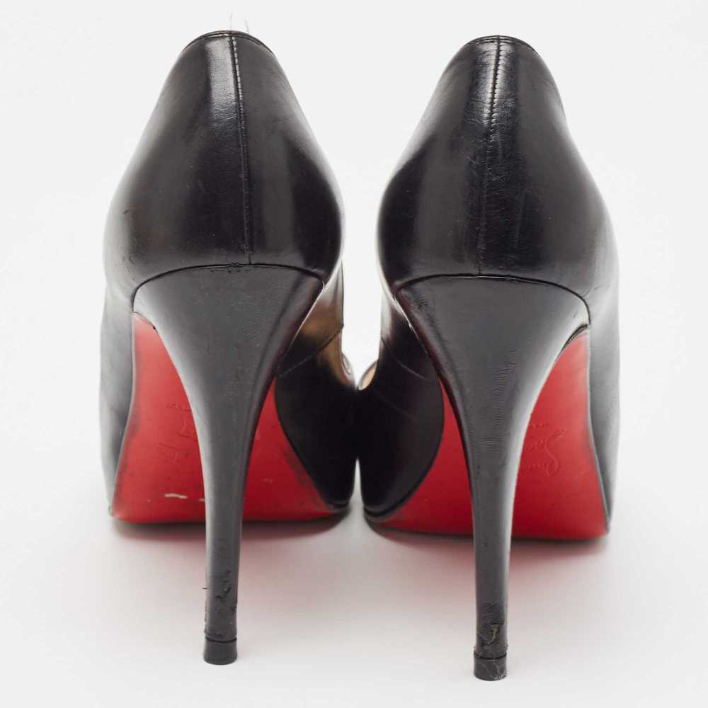 Christian Louboutin Black Leather Very Prive Pump… - image 3