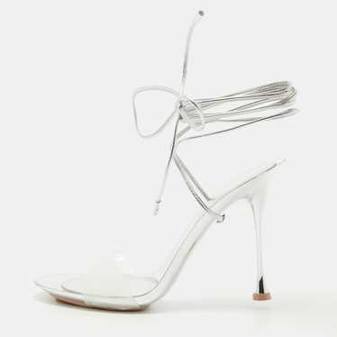 Gianvito Rossi Transparent/silver Pvc And Leather… - image 1