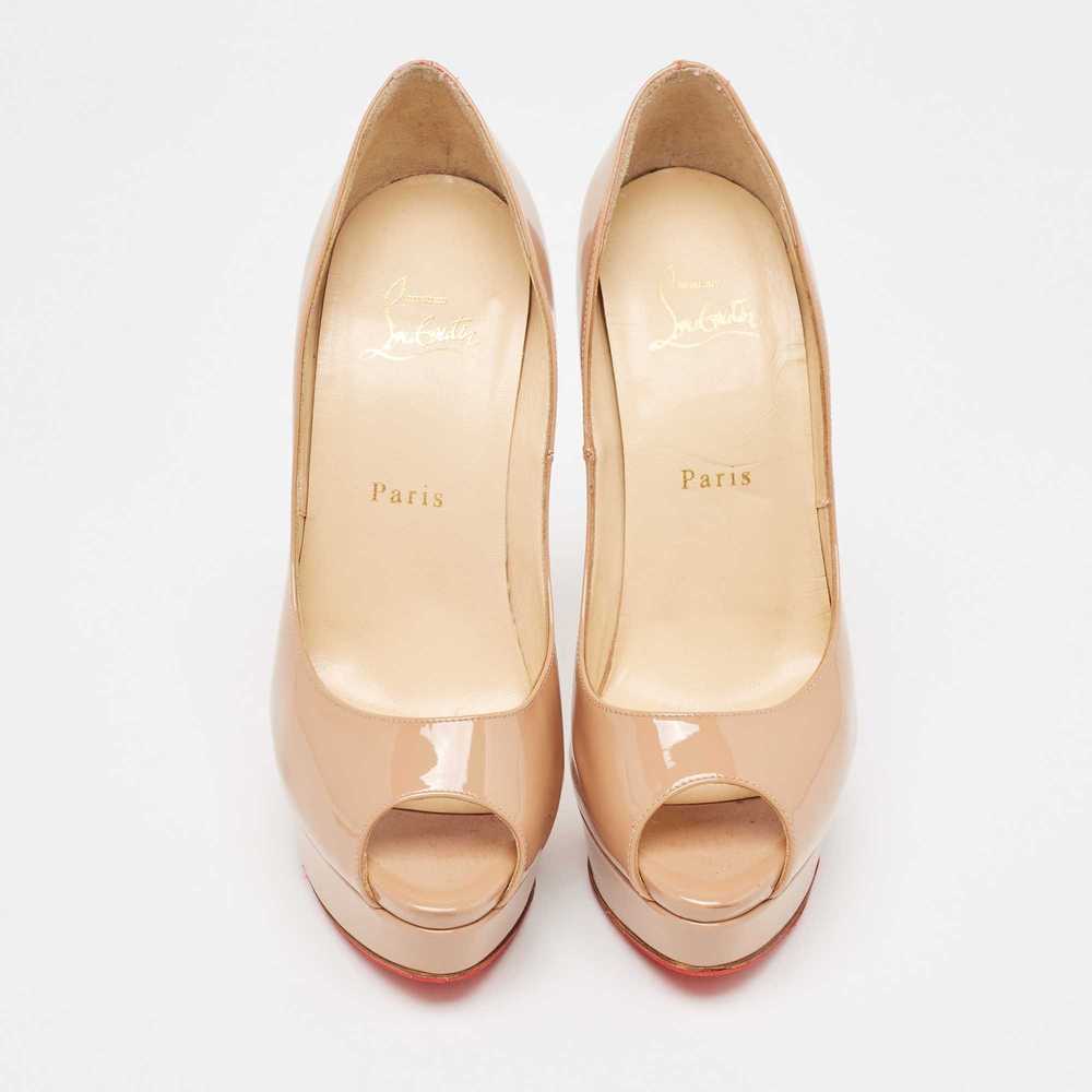 Christian Louboutin Beige Patent Leather Lady Pee… - image 2