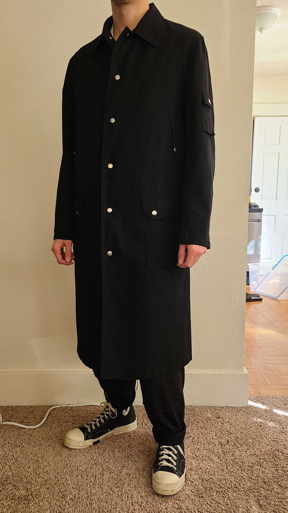 Yohji Yamamoto 05AW Heavy Gabardine Snaps Coat - image 10