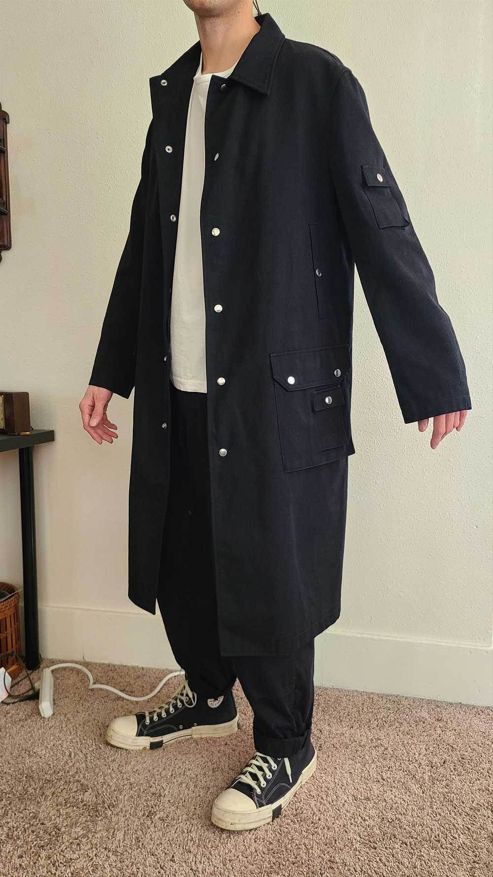 Yohji Yamamoto 05AW Heavy Gabardine Snaps Coat - image 9