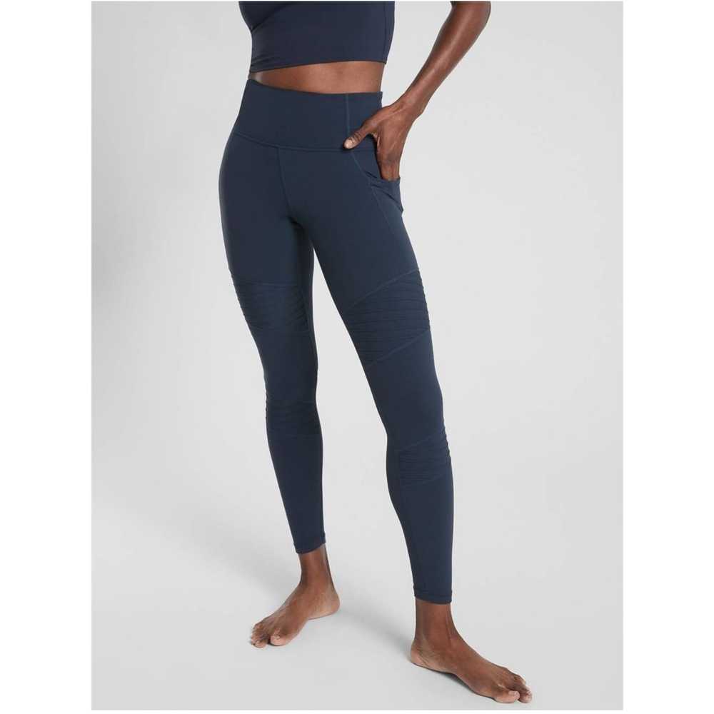 Athleta Leggings Womens Small Navy Blue Inclinati… - image 1