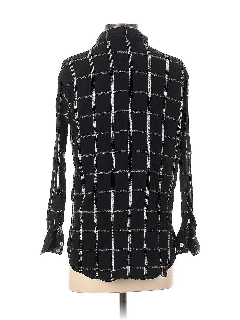 Madewell Women Black Long Sleeve Button-Down Shir… - image 2