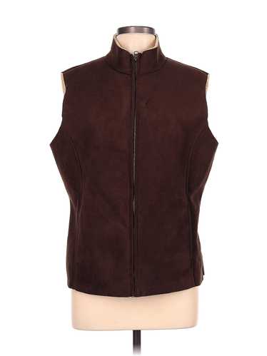 Lands' End Women Brown Vest L