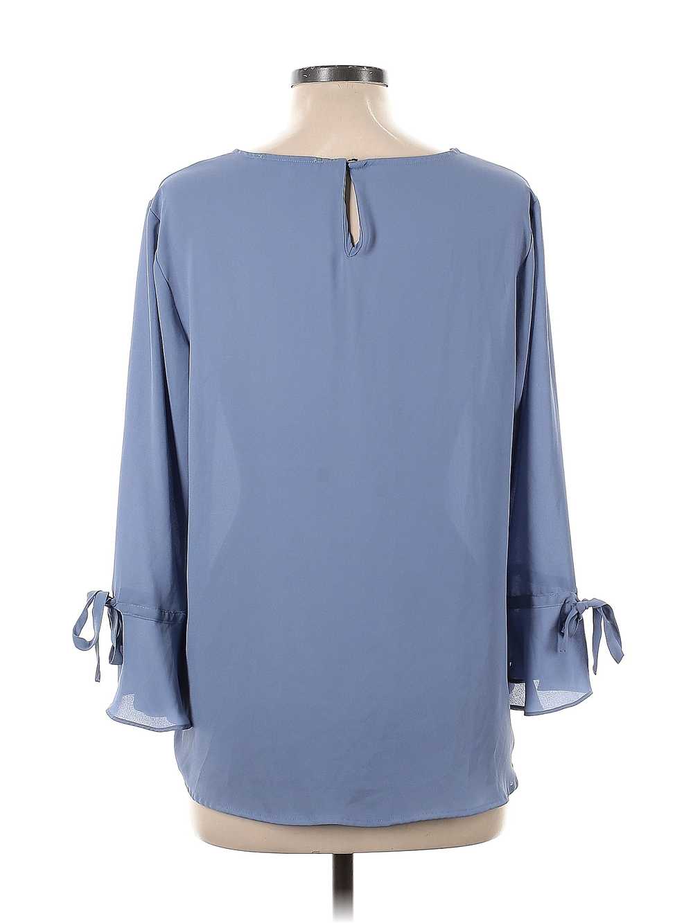 Violet & Claire Women Blue Long Sleeve Blouse L - image 2