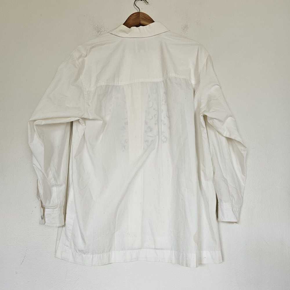 Vtg Russ Sport Blouse Womens Size PL Embroidered … - image 7