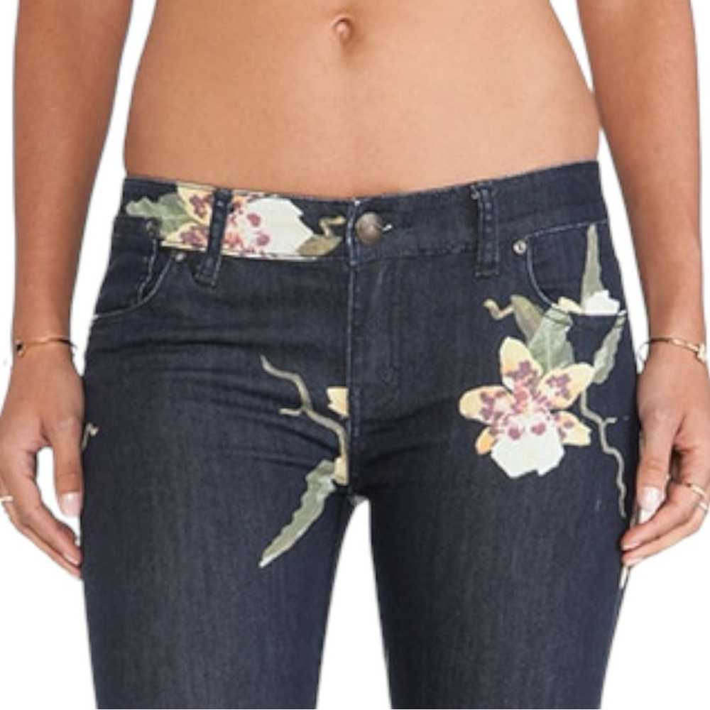 Free People Floral Bali Flare Jeans Miami Night C… - image 5