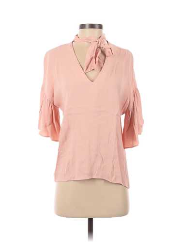 Zara Women Pink Short Sleeve Blouse XS - image 1