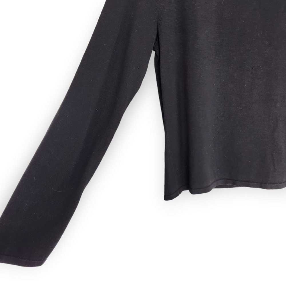 Vintage Vintage Nina Leonard Black Long Sleeve Fa… - image 6