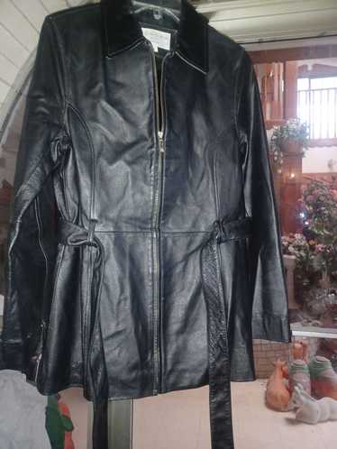 Sonoma Sonoma Women's Leather Coat Small Black