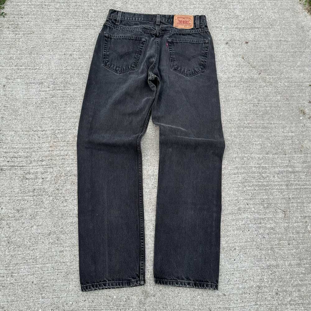 Vintage Levi’s 505 Straight Leg Jeans Black. - image 3