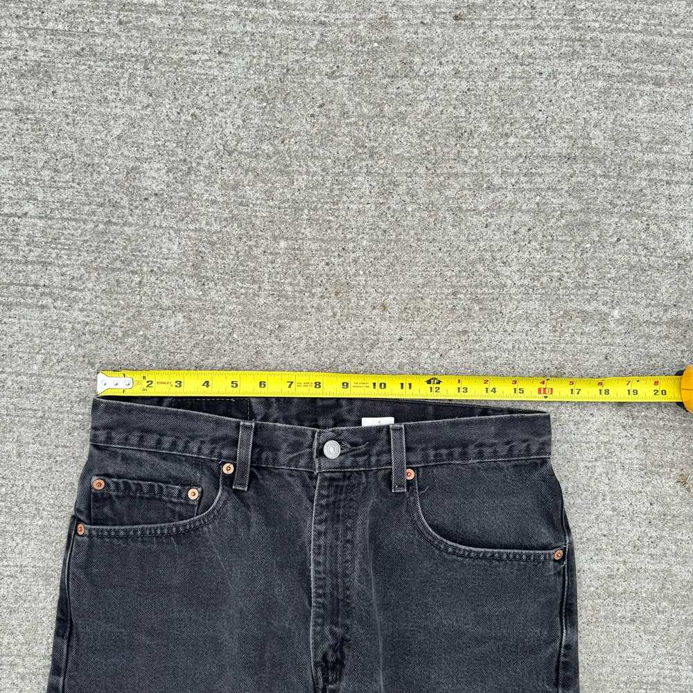 Vintage Levi’s 505 Straight Leg Jeans Black. - image 6