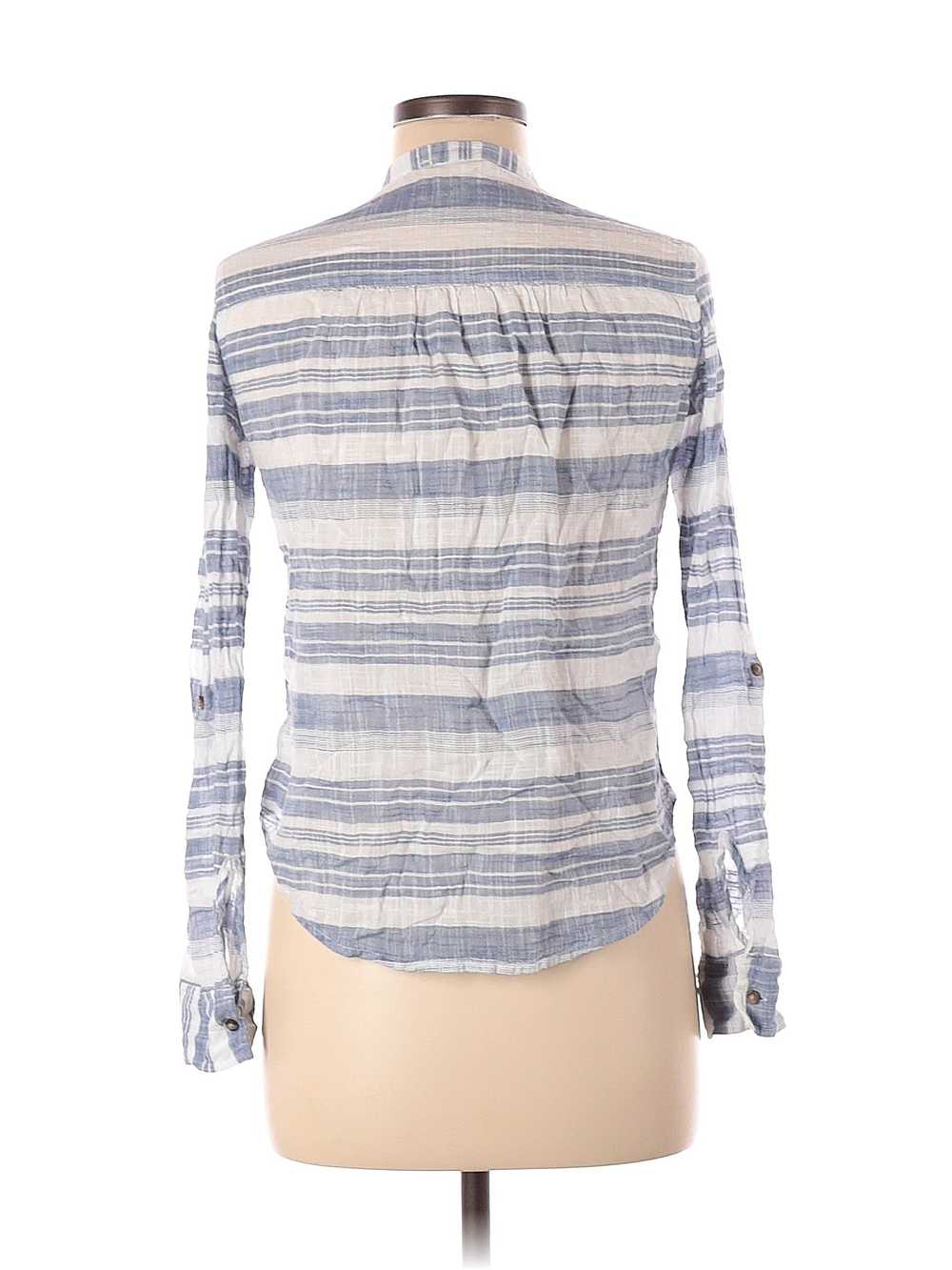 Hollister Women Blue Long Sleeve Button-Down Shir… - image 2