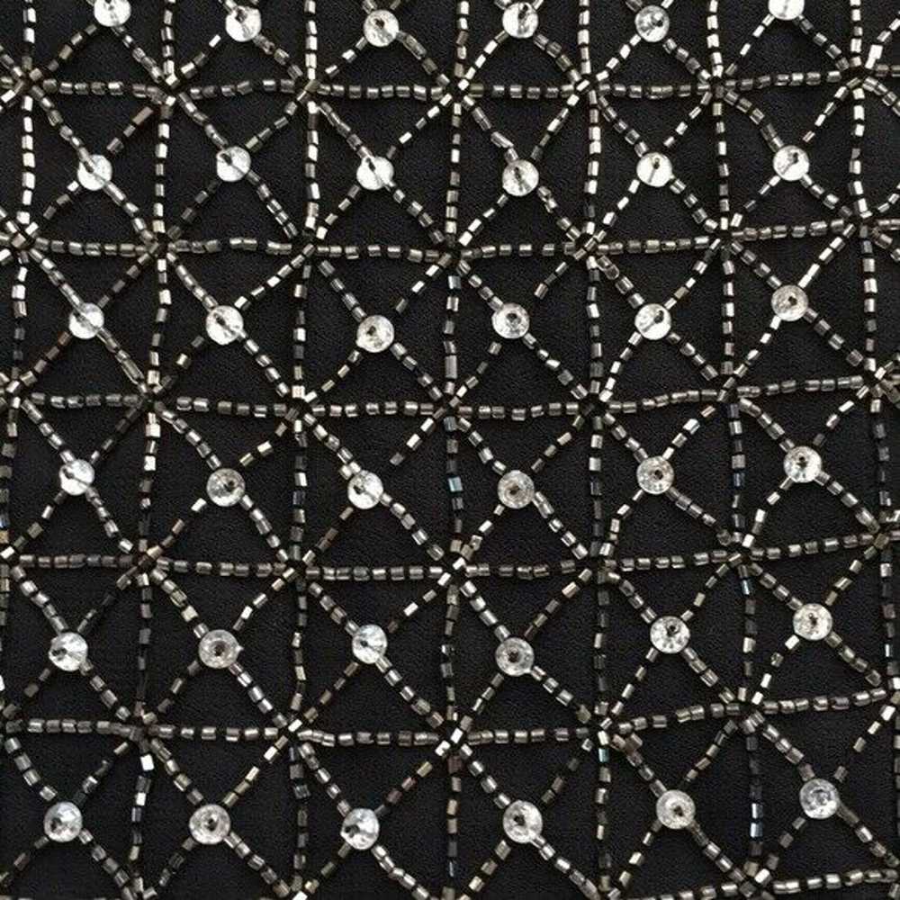 Miss Selfridge Beaded Shift Dress Black / Silver … - image 4