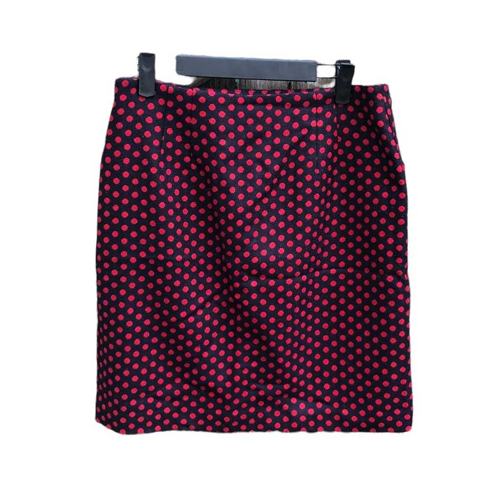 TALBOTS POLKA DOT WOOL SKIRT WOMEN'S SIZE 6 PETITE - image 2