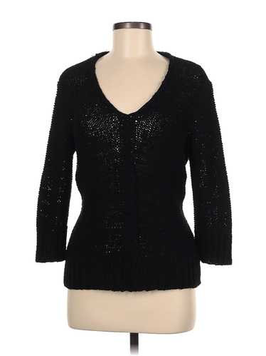 Kate Hill Women Black Cardigan M