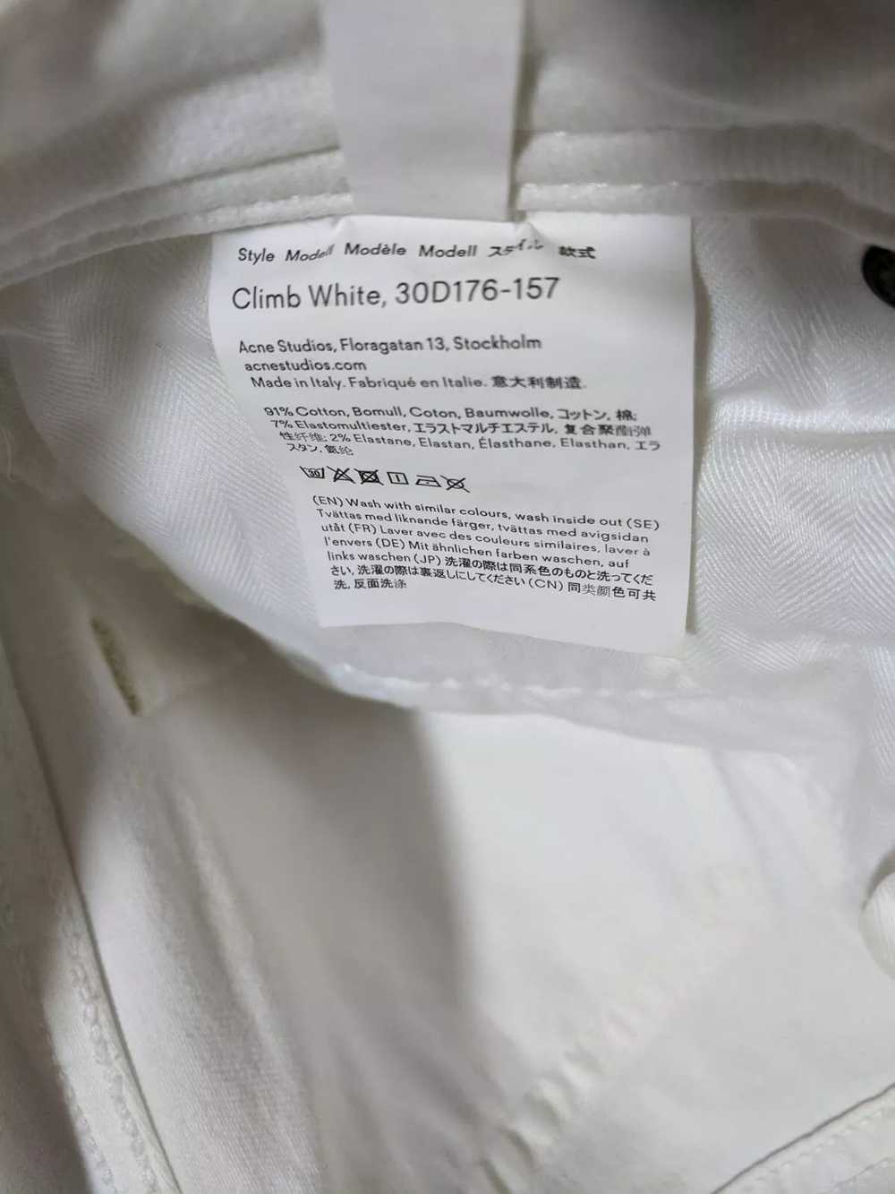 Acne Studios Acne Studios Climb White jeans ~ SIZ… - image 10