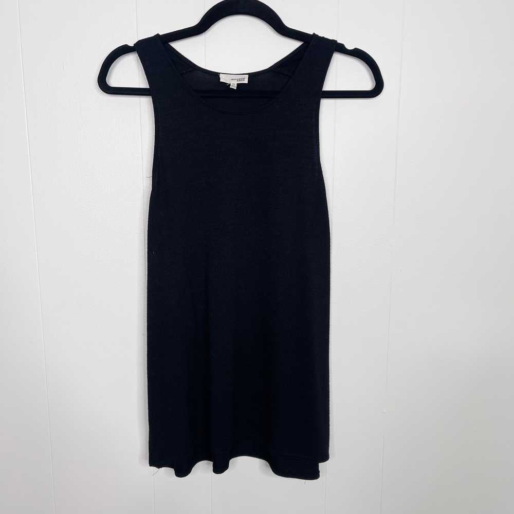 Aritzia Wilfred Free Side Slit Tank Top Black XSm… - image 1