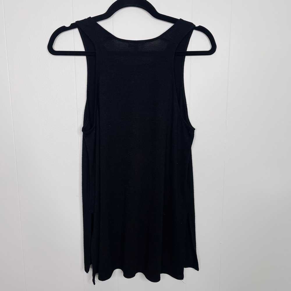 Aritzia Wilfred Free Side Slit Tank Top Black XSm… - image 2