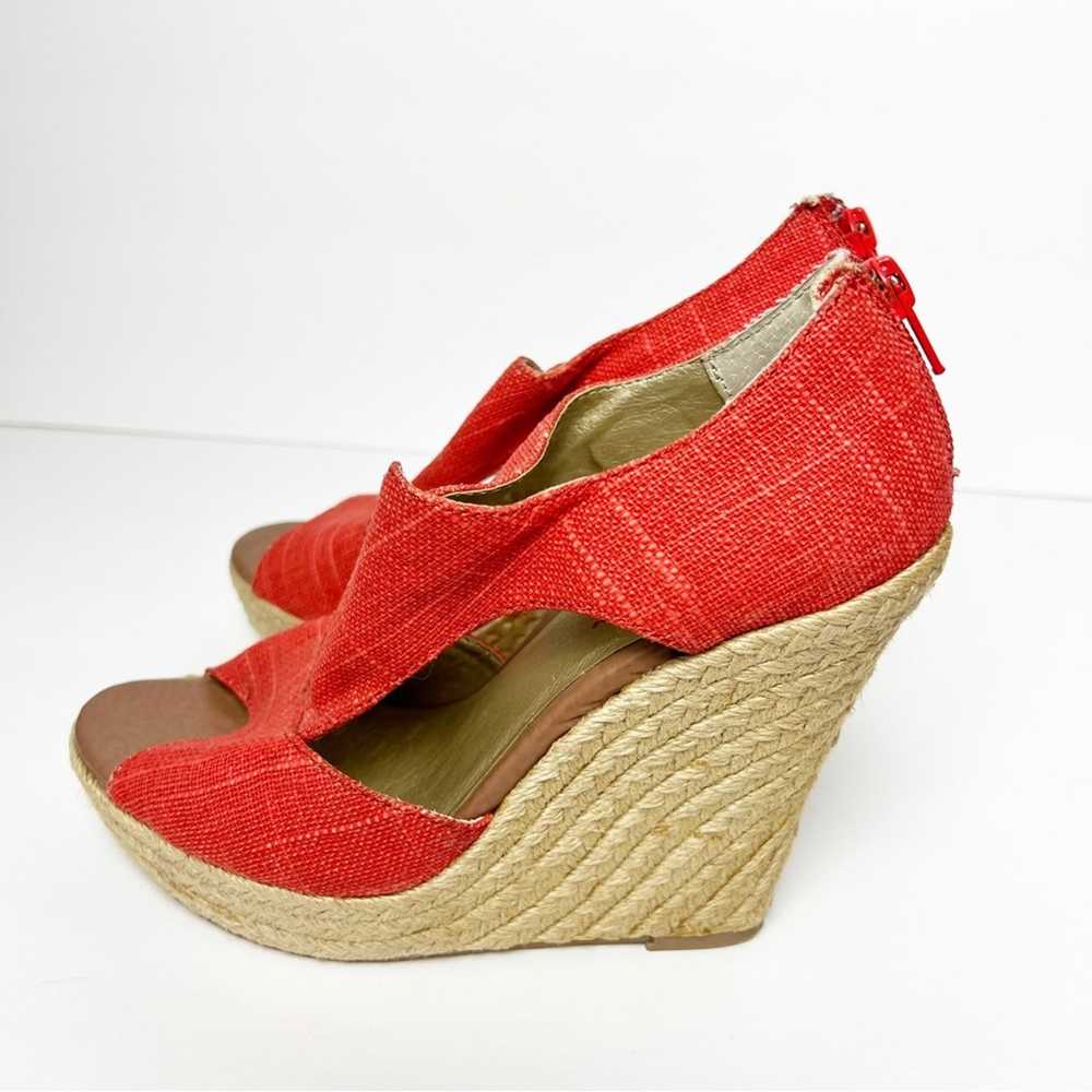 Anthropologie Seychelles Coral Textured Peeptoe R… - image 5