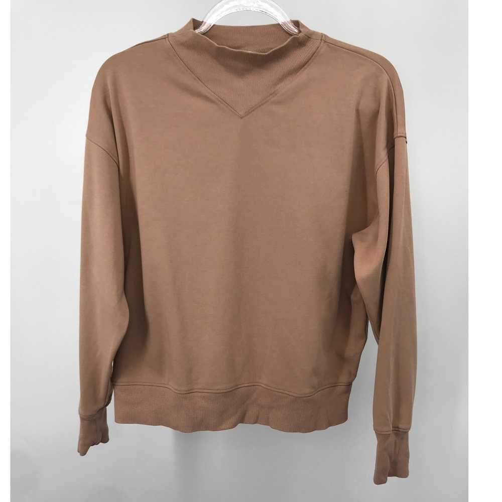 Haven Well Within Taupe High Neck Sweatshirt Size… - image 1