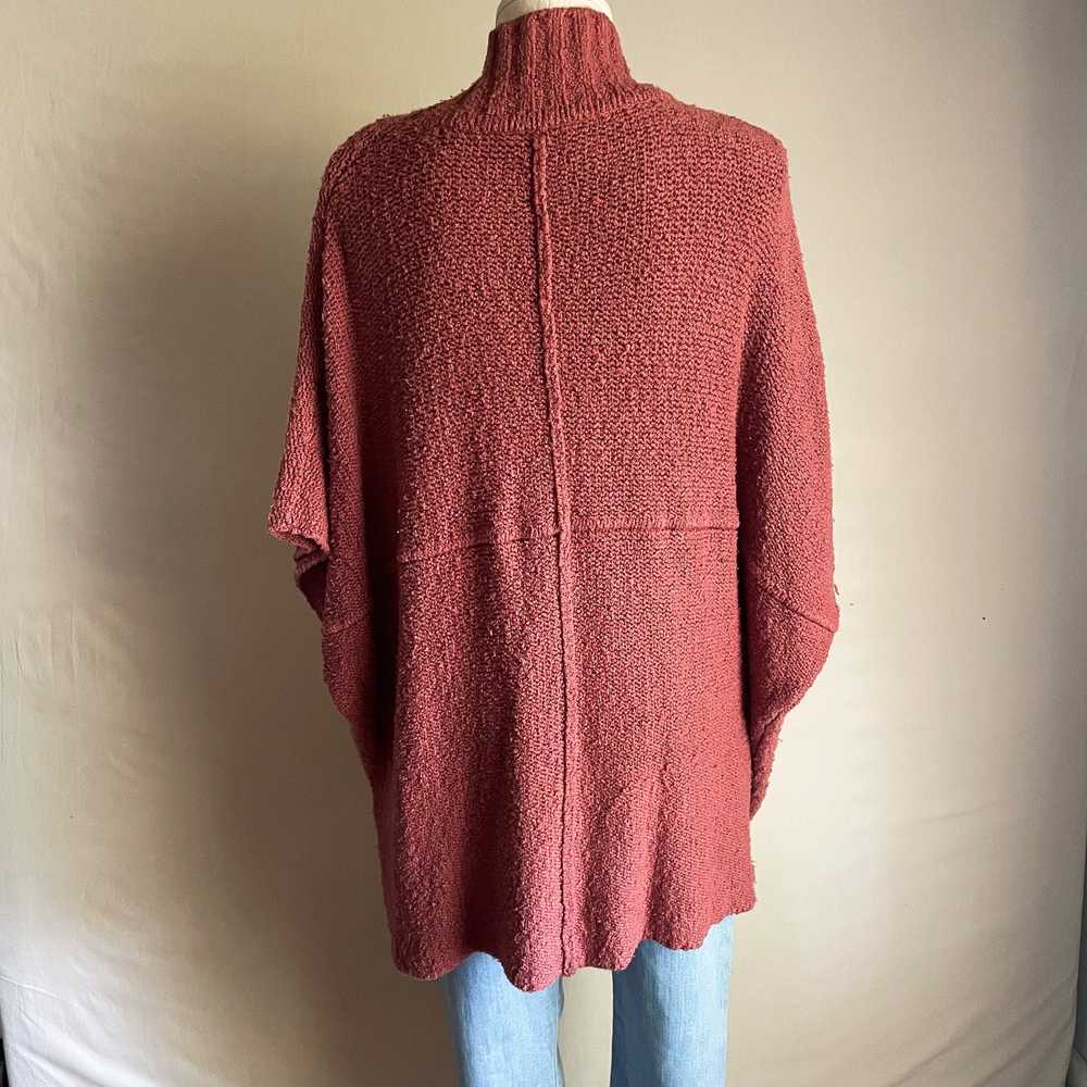 Elan Mock Neck Pullover Cross Front Cranberrry O/… - image 7