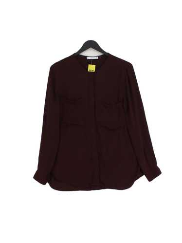 Mango Women's Shirt S Brown 100% Other Long Sleeve