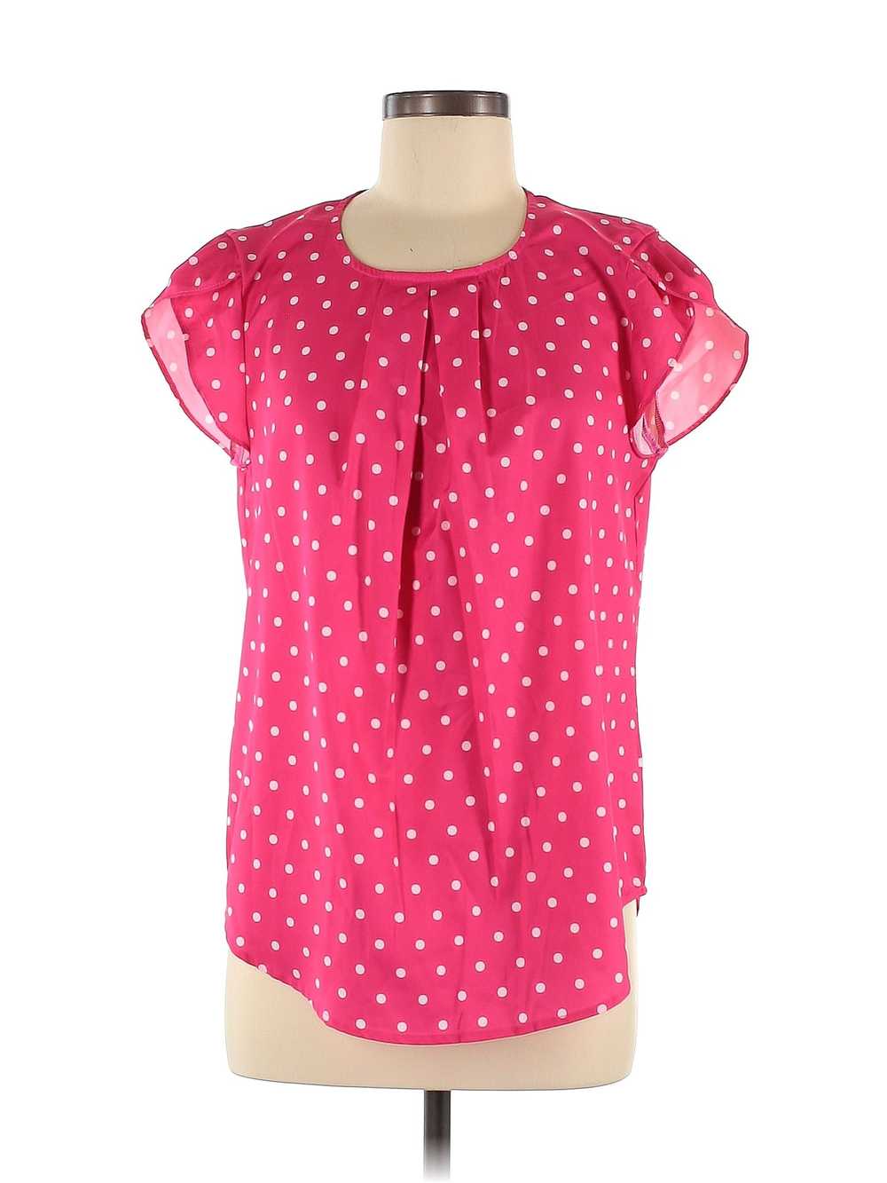 Unbranded Women Pink Short Sleeve Blouse M - image 1