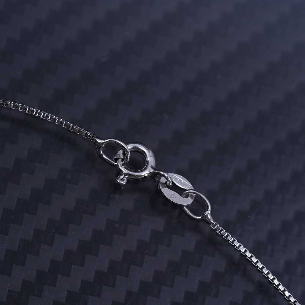 18”, vintage sterling silver 925 box chain neckla… - image 8