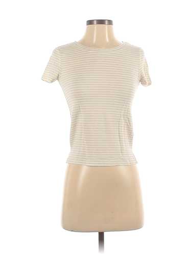 Aerie Women Ivory Short Sleeve T-Shirt XXS